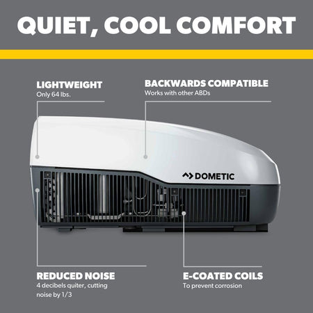 Dometic Dometic FreshJet 3 Series, 13.5K BTU RV Rooftop Air Conditioner unit, White - Outdoor Depot