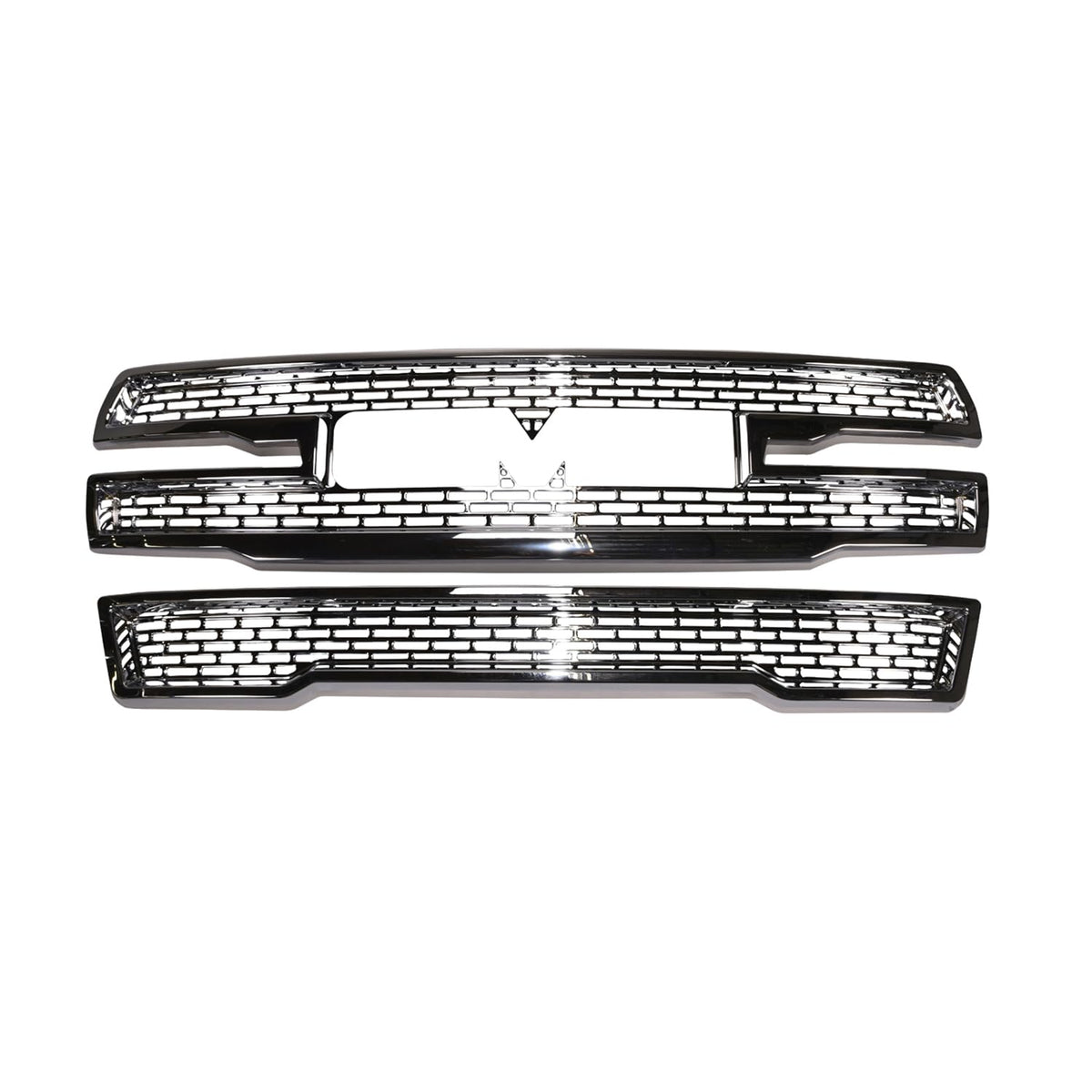 Coast to Coast International CCI Grille Insert GI179, Overlay, 2 Piece Set, Mesh Style, OEM Shape, Chrome - Outdoor Depot