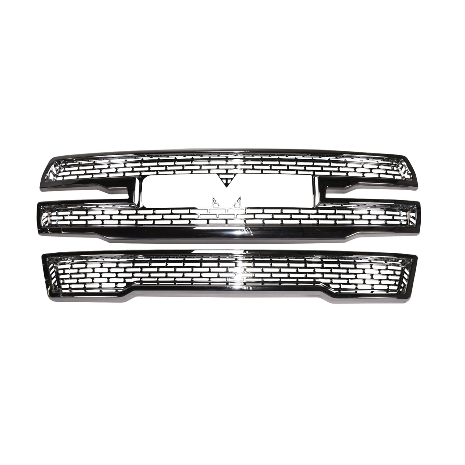 Coast to Coast International CCI Grille Insert GI179, Overlay, 2 Piece Set, Mesh Style, OEM Shape, Chrome - Outdoor Depot