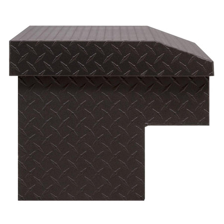 Weather Guard Weather Guard Model 184-52-04 41in Lo-Side Truck Box, Aluminum, Textured Matte Black, 3.0 cu - Outdoor Depot