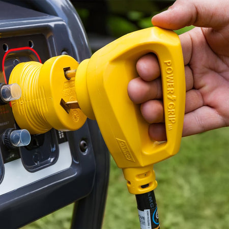 Camco Camco Heavy Duty RV Auto PowerGrip Adapter- Contoured Shape for Easy Grip and Removal, 15M/30F (15M, - Outdoor Depot