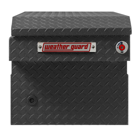 Weather Guard Weather Guard Model 127-52-04 Saddle Box, Aluminum, Full Standard, Textured Matte Black, 11.0 - Outdoor Depot