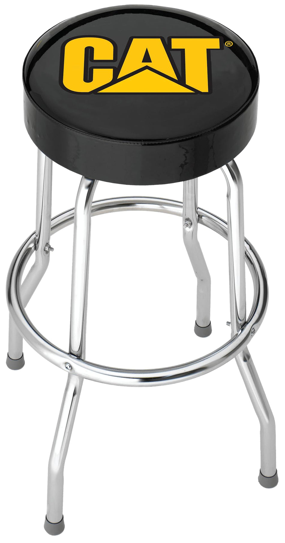 PLASTICOLOR 004776R01 Caterpillar CAT Logo Garage Stool , Black Truck & Exterior