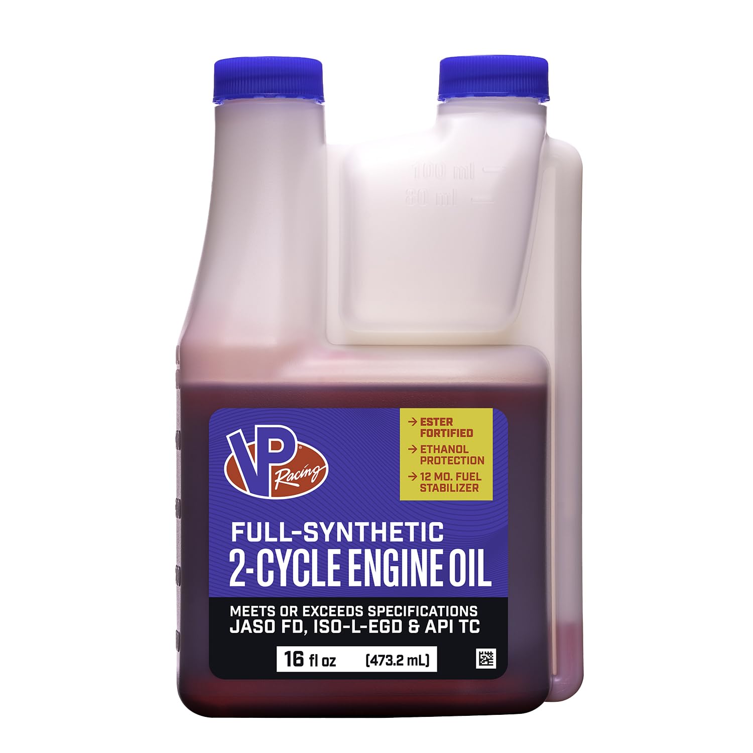 VP Racing VP Racing 2907 Full-Synthetic 2-Cycle Oil for Small Engines, 16 Ounce (1 Pack) - Outdoor Depot