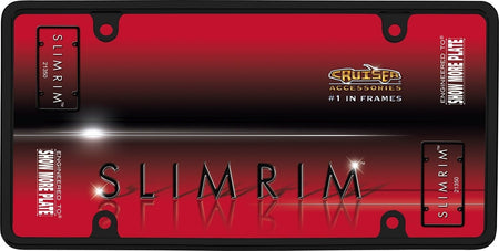 Cruiser Accessories Cruiser Accessories 21350 Slim Rim License Plate Frame, Black - Outdoor Depot