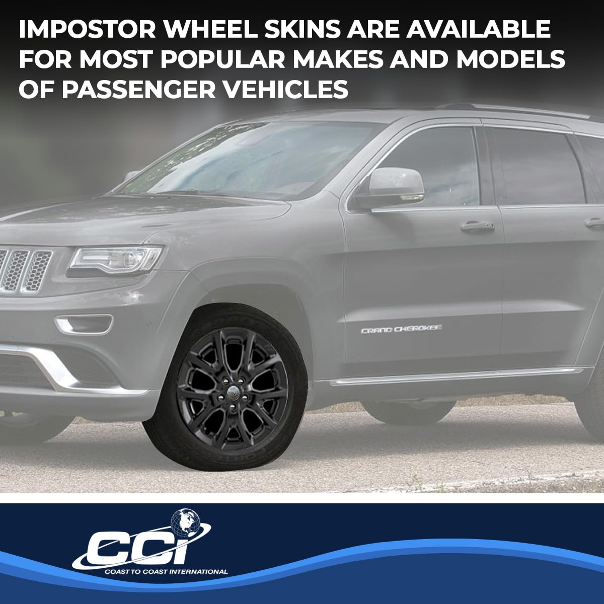 Coast to Coast International Coast To Coast International Gloss Black Impostor Wheel Skins, Set of 4, - Outdoor Depot
