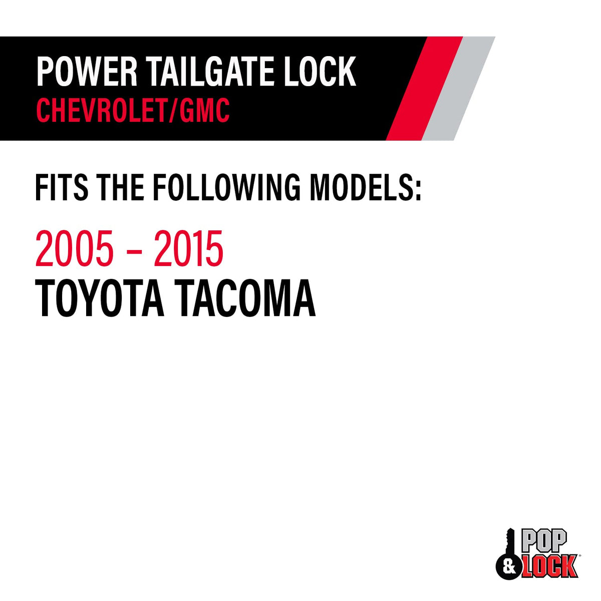 Pop & Lock Pop & Lock – Power Tailgate Lock for Toyota Tacoma, Fits Models 2005 to 2015 (PL8521) - Outdoor Depot