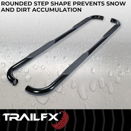 Trailfx Trailfx Trail FX A0052B 3" Nerf Bar Bend End, Black - Outdoor Depot