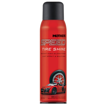 Mothers Mothers Speed Tire Shine, 15 oz. Aerosol — Long-Lasting, High-Gloss “Just Dressed” Finish — No - Outdoor Depot