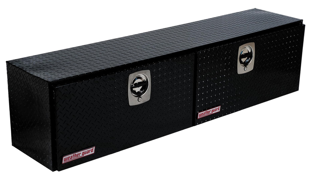 Weather Guard Weather Guard Model 372-5-02 Hi-Side Truck Box, Aluminum, Gloss Black, 8.9 cu ft capacity - Outdoor Depot