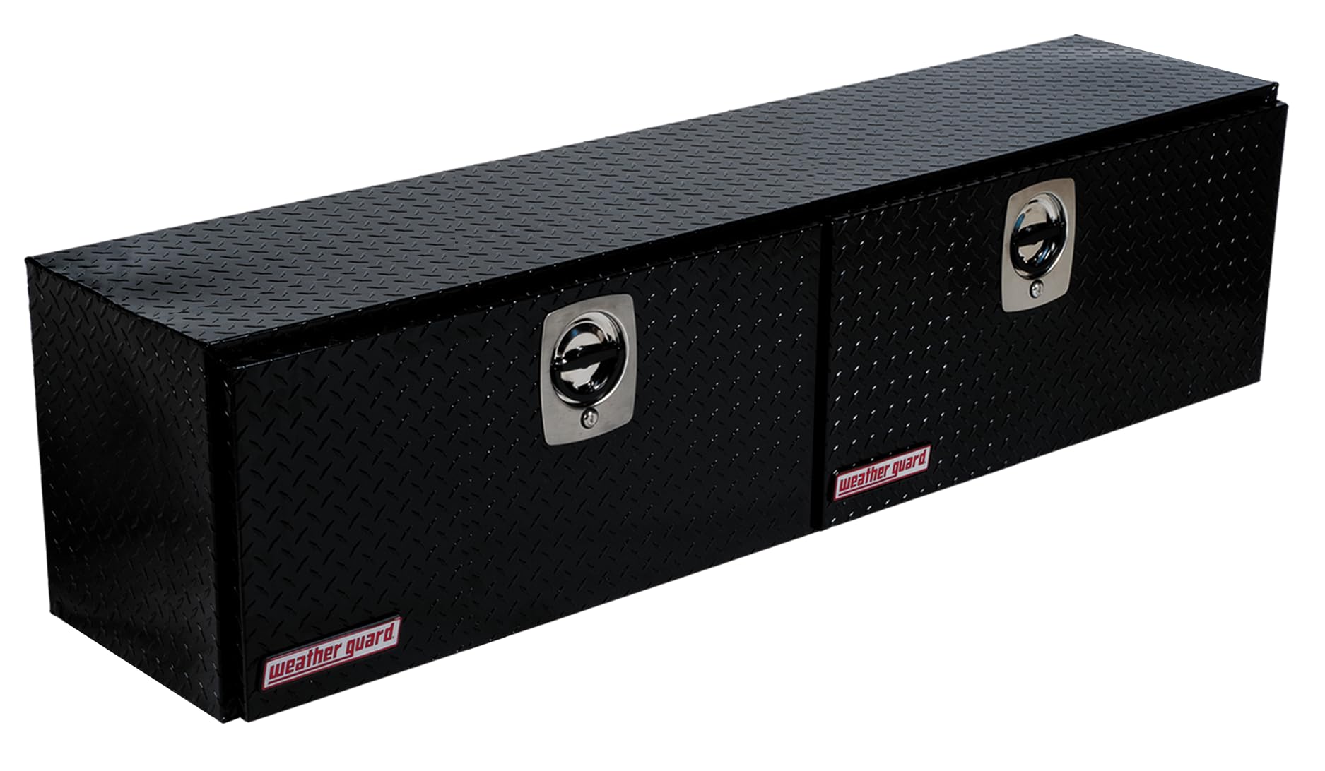 Weather Guard Weather Guard Model 372-5-02 Hi-Side Truck Box, Aluminum, Gloss Black, 8.9 cu ft capacity - Outdoor Depot