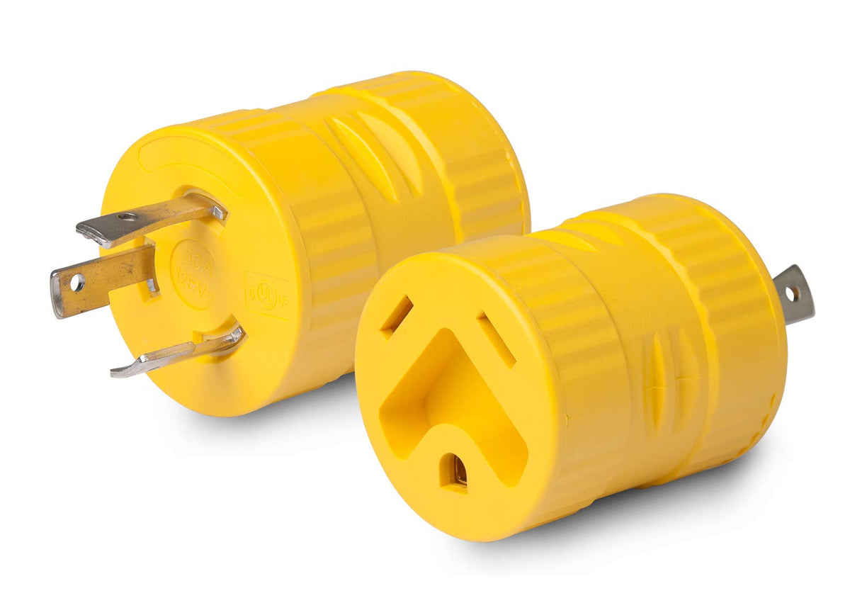 Marinco Marinco ParkPower 125A Generator Adapter, 30A/125V Connector and 30A/125V Locking Male Plug - Outdoor Depot