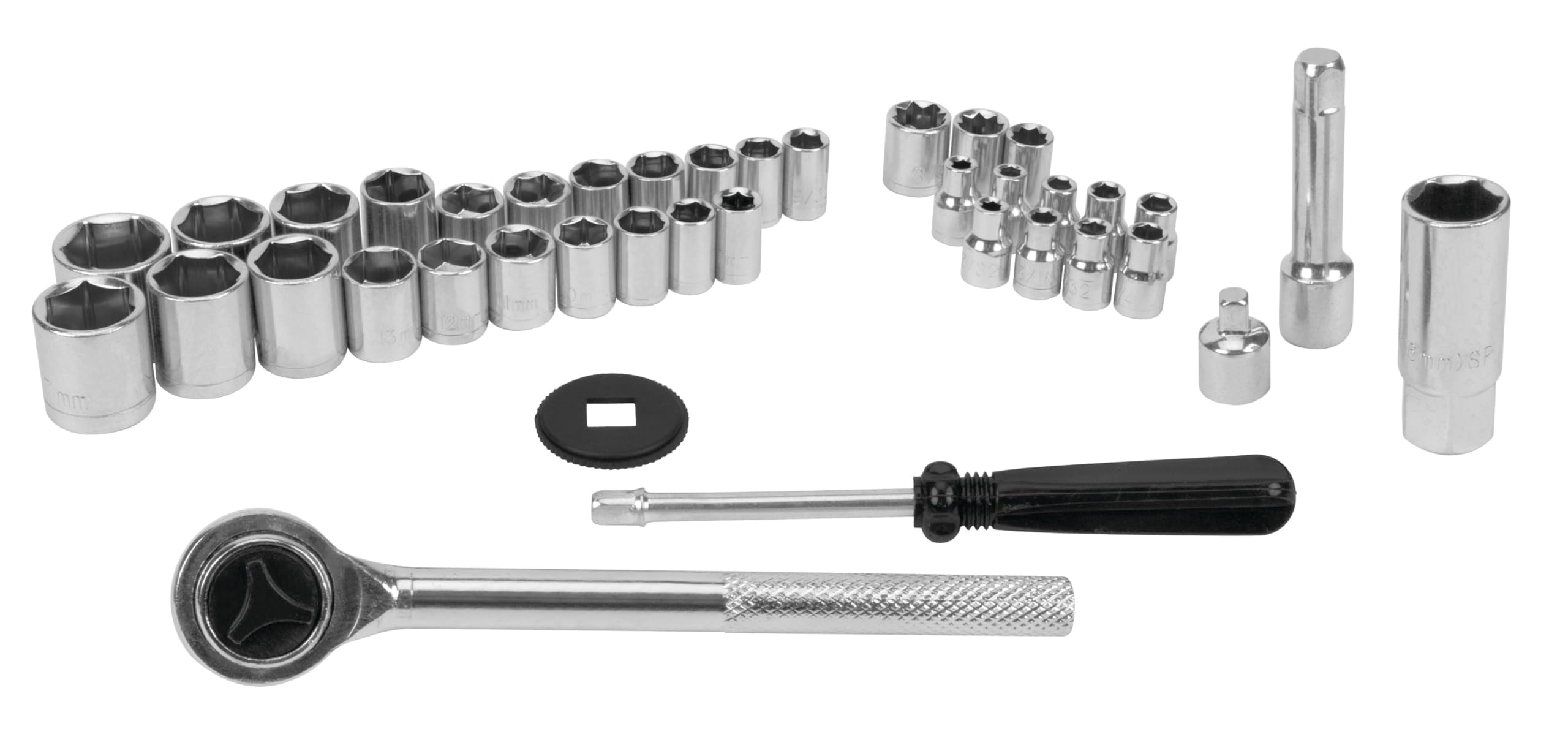 Performance Tool Performance Tool W1173 SAE/Metric 40-Piece SAE and Metric Socket Set, 1/4-Inch & 3/8-Inch - Outdoor Depot