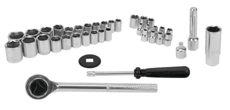 Performance Tool Performance Tool W1173 SAE/Metric 40-Piece SAE and Metric Socket Set, 1/4-Inch & 3/8-Inch - Outdoor Depot