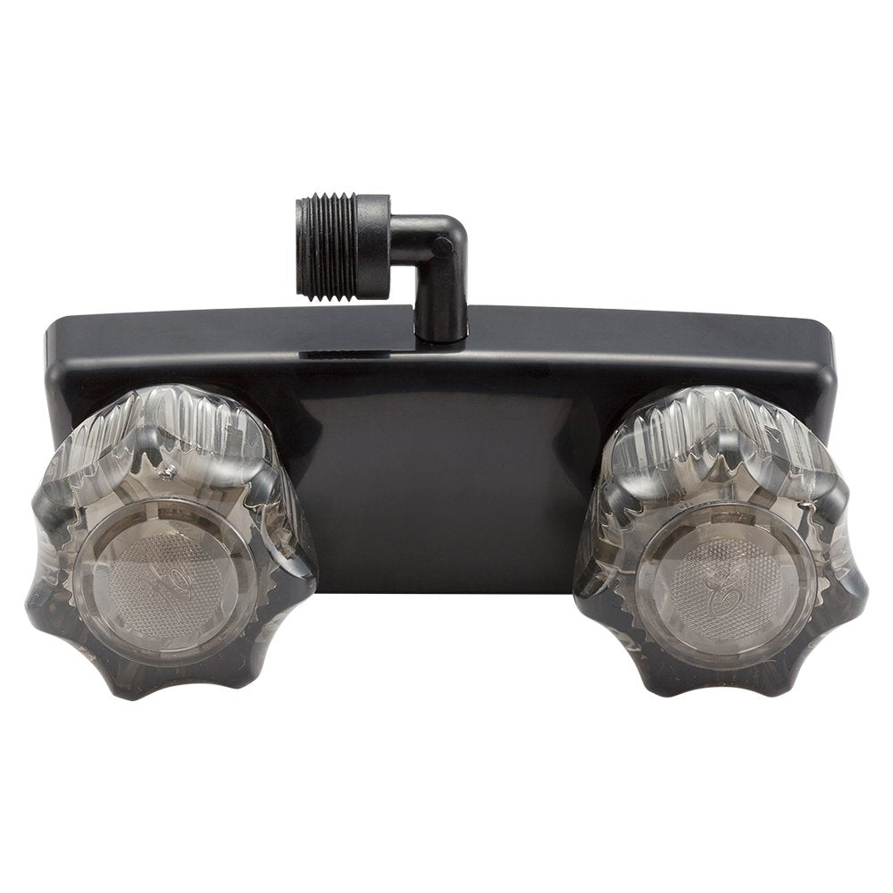 Dura Faucet Dura Faucet DF-SA100S1-BK RV Shower Faucet Valve Diverter for Exterior Shower Boxes with Clear - Outdoor Depot