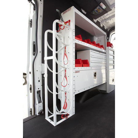 Weather Guard Weather Guard Refrigerant Tank Rack, 4 x 30lbs, 48.5in 13in x 8in, Model 9864-3-01 - Outdoor Depot