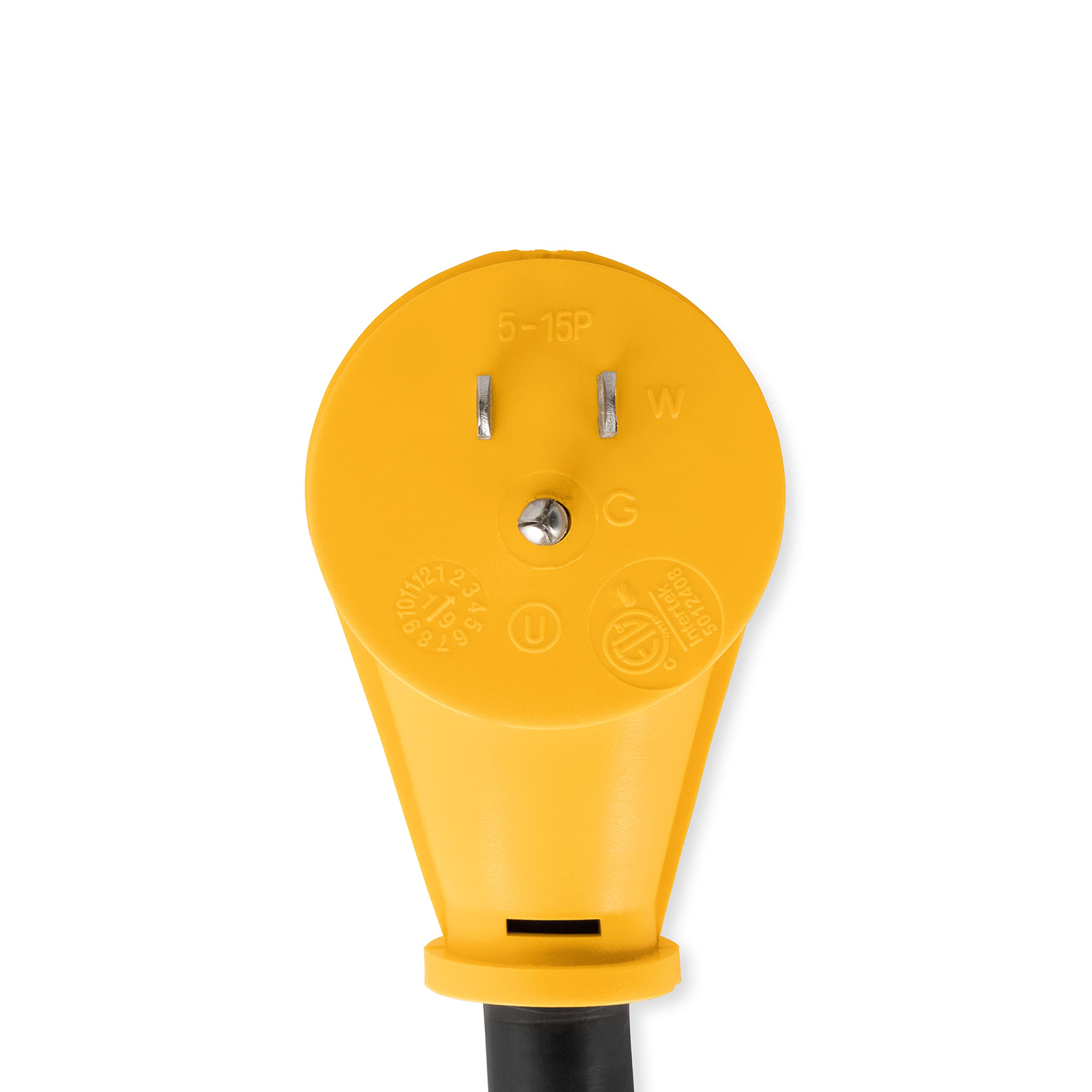 Camco Camco RV Dogbone Electrical Adapter with Innovative 180 Degree Bend Design and PowerGrip Handle - 15 - Outdoor Depot