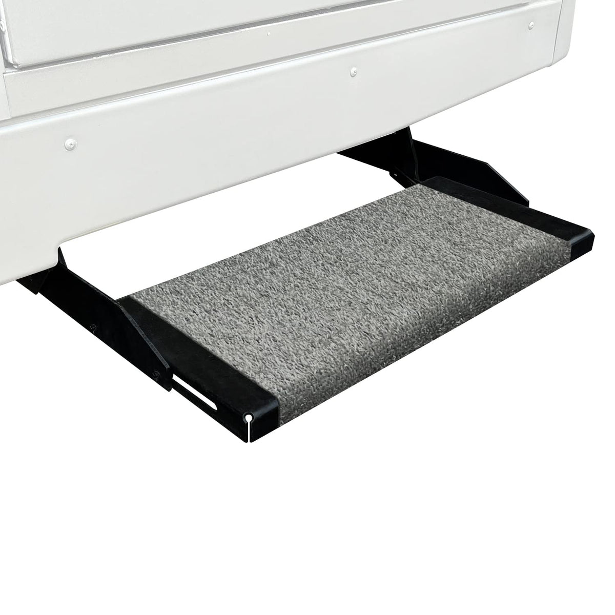 Prest-O-Fit Prest-O-Fit 2-1043 Wraparound RV Step Rug Stone Gray 18 In. Wide - Outdoor Depot
