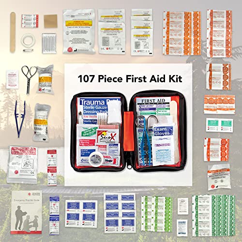 Ready America Outdoor First Aid Kit, 107 Piece, Ready America, 74002 - Outdoor Depot