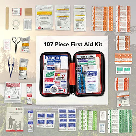 Ready America Outdoor First Aid Kit, 107 Piece, Ready America, 74002 - Outdoor Depot