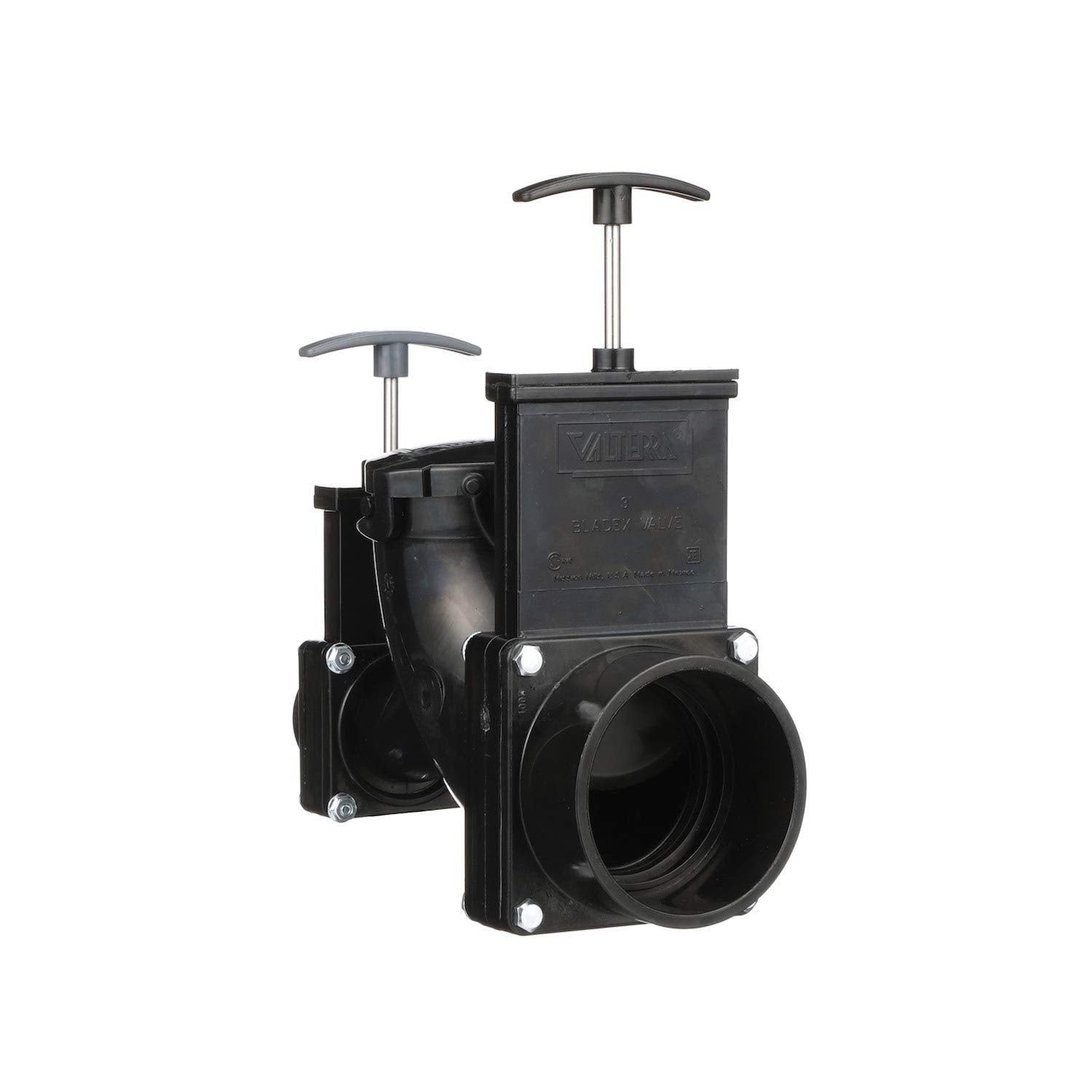 Valterra Valterra Ell Double Rotating Valve, Mess-Free Waste Valve for RV's, Campers, Trailers, 3" Hub x - Outdoor Depot