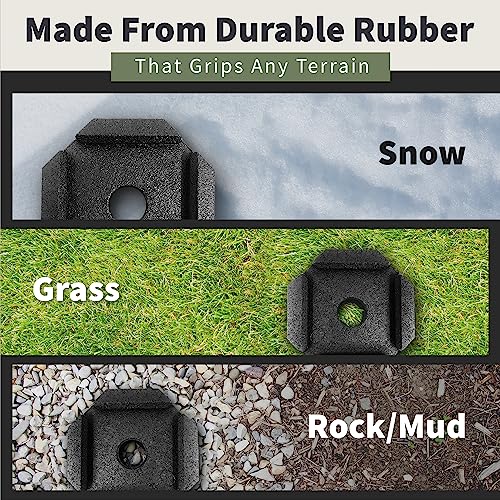 SnapPad SnapPad Mini Square 5 (Pack of 4) | Four-Point RV Leveling System, 5.5" Square to 5.75" Round Jack - Outdoor Depot