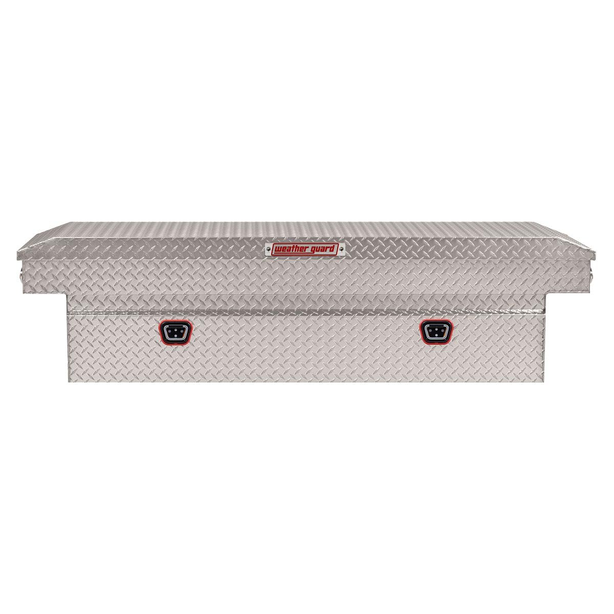 Weather Guard Weather Guard Model 127-0-04 Saddle Box, Aluminum, Full Standard, Clear, 11.0 cu ft - Outdoor Depot