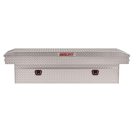 Weather Guard Weather Guard Model 127-0-04 Saddle Box, Aluminum, Full Standard, Clear, 11.0 cu ft - Outdoor Depot