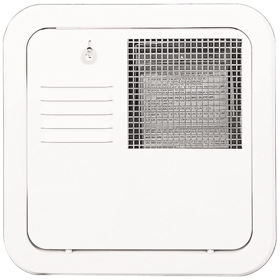 SUBURBAN MFG 6259APW Suburban Flush Mount Water Heater Door, 10 & 12 Gallon, White () RV & Camper