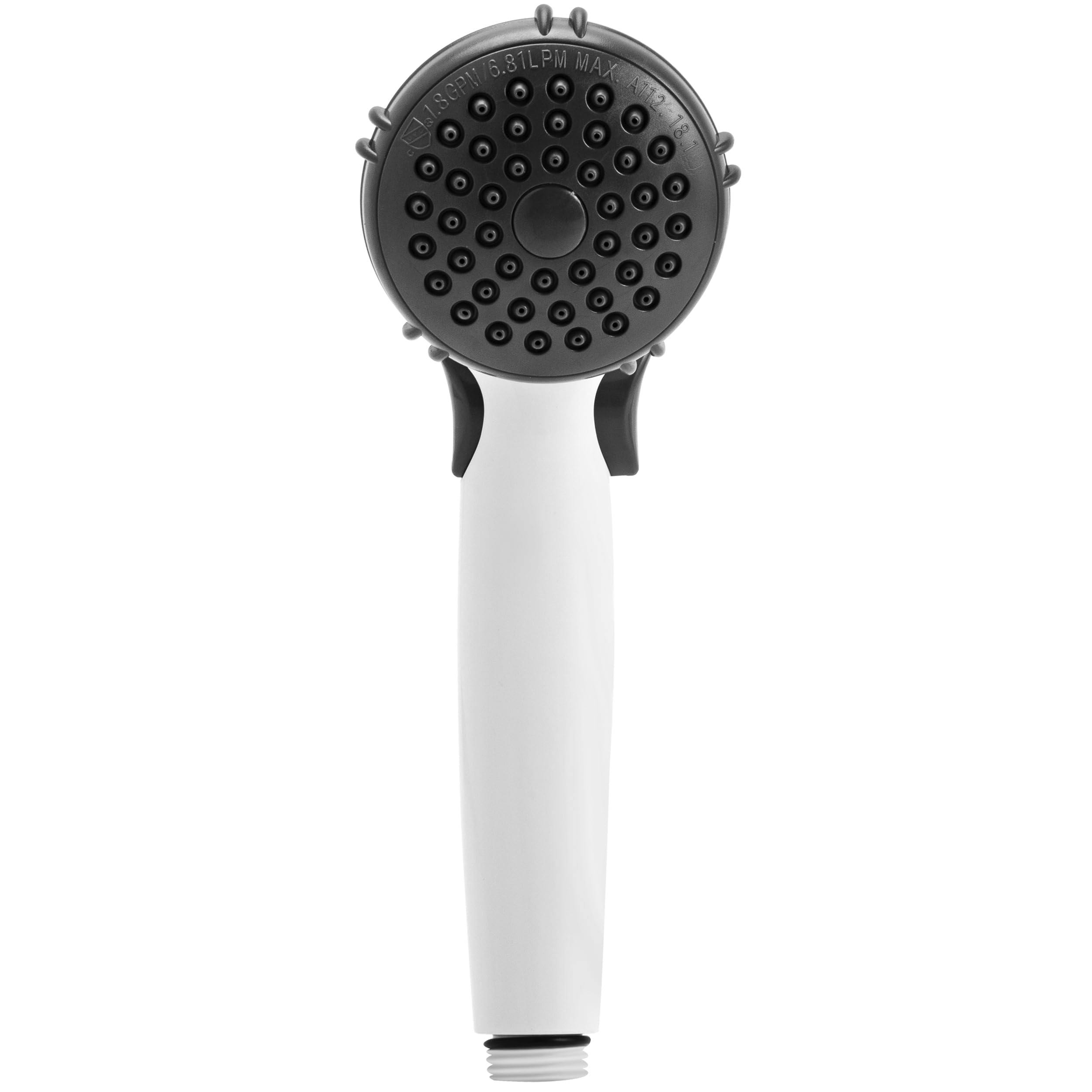 Dura Faucet Dura Faucet DF-SA400-WT RV Hand Held Shower Wand, Water-Saving Trickle Switch (White) - Outdoor Depot
