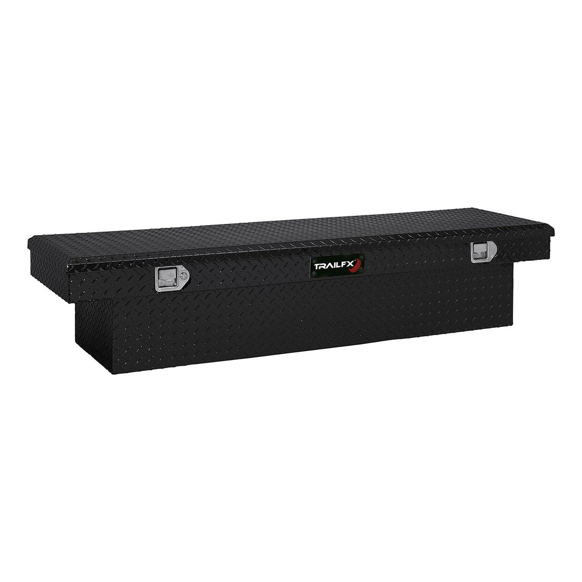 Trailfx TrailFX Tool Box 110702 Crossover Standard Single Lid With Struts Black Powder Coated Diamond Tread - Outdoor Depot