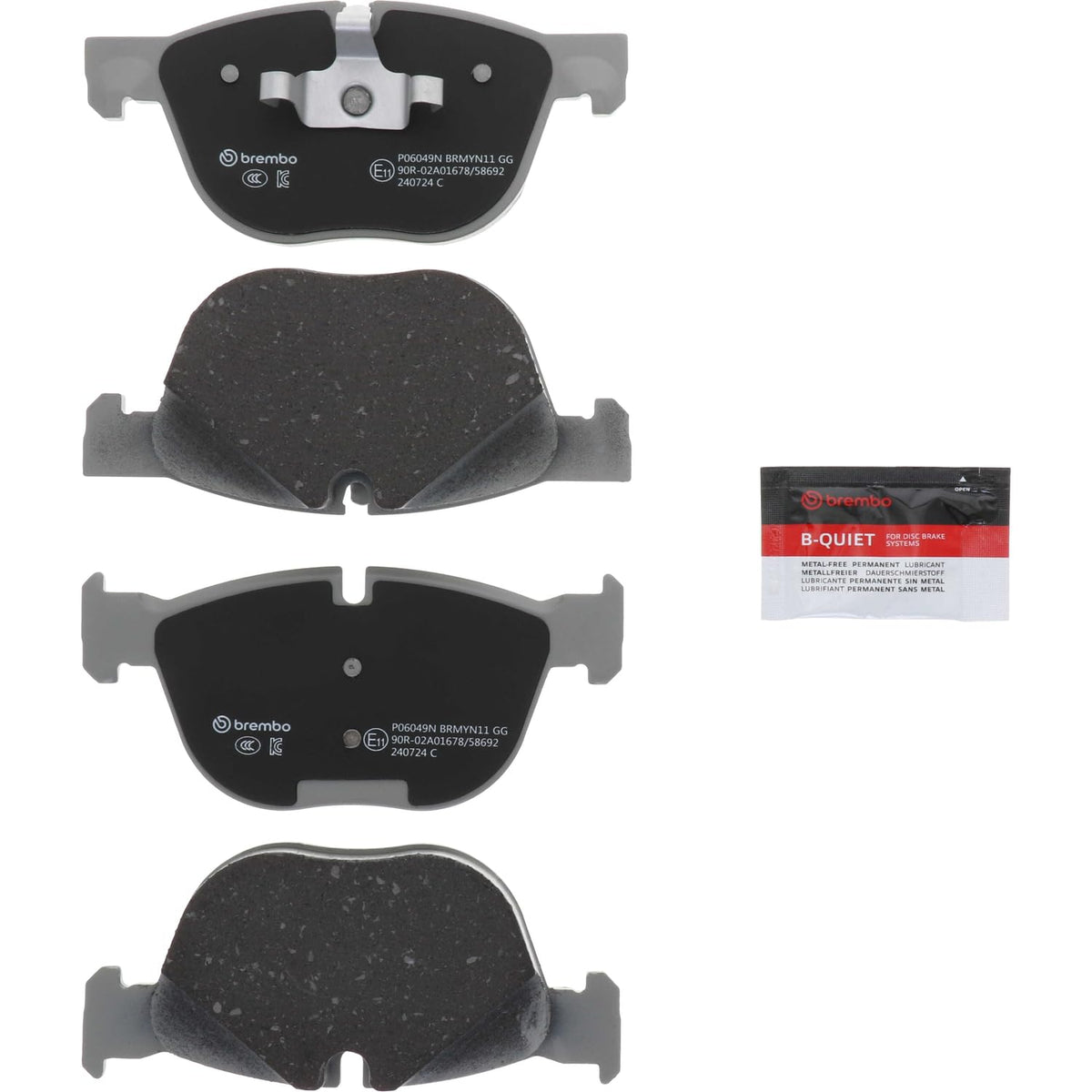 Brembo Brembo P06049N Premium Ceramic Front Disc Brake Pad Set BMW OE# 34116852253 - Outdoor Depot