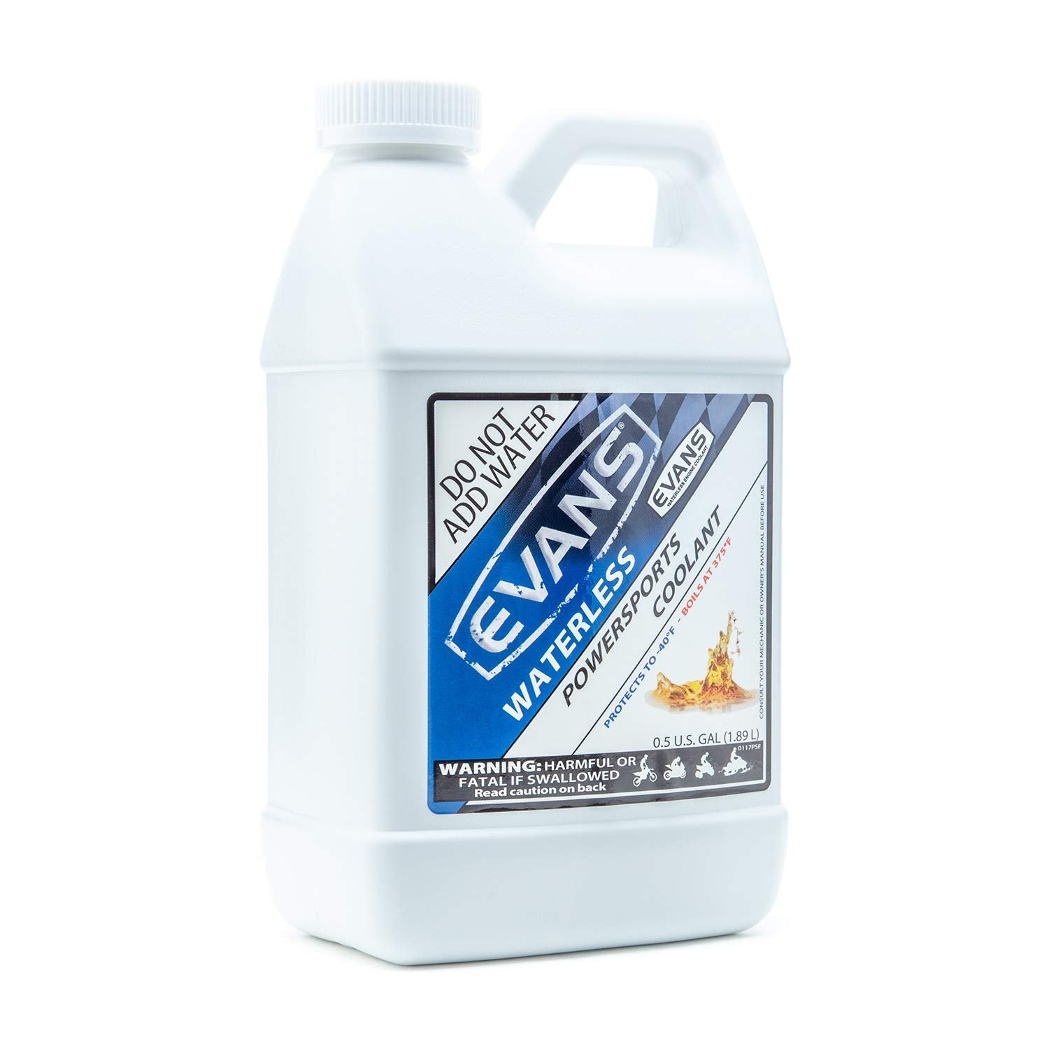 EVANS EVANS Coolant EC72064 Powersports Waterless Engine Coolant, 1/2 gallon - Outdoor Depot