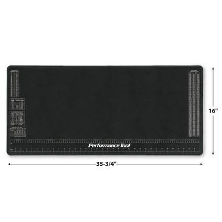 Performance Tool Performance Tool W88977 Neoprene Mat with Ruler and Reference Charts, Chemical Resistant, - Outdoor Depot
