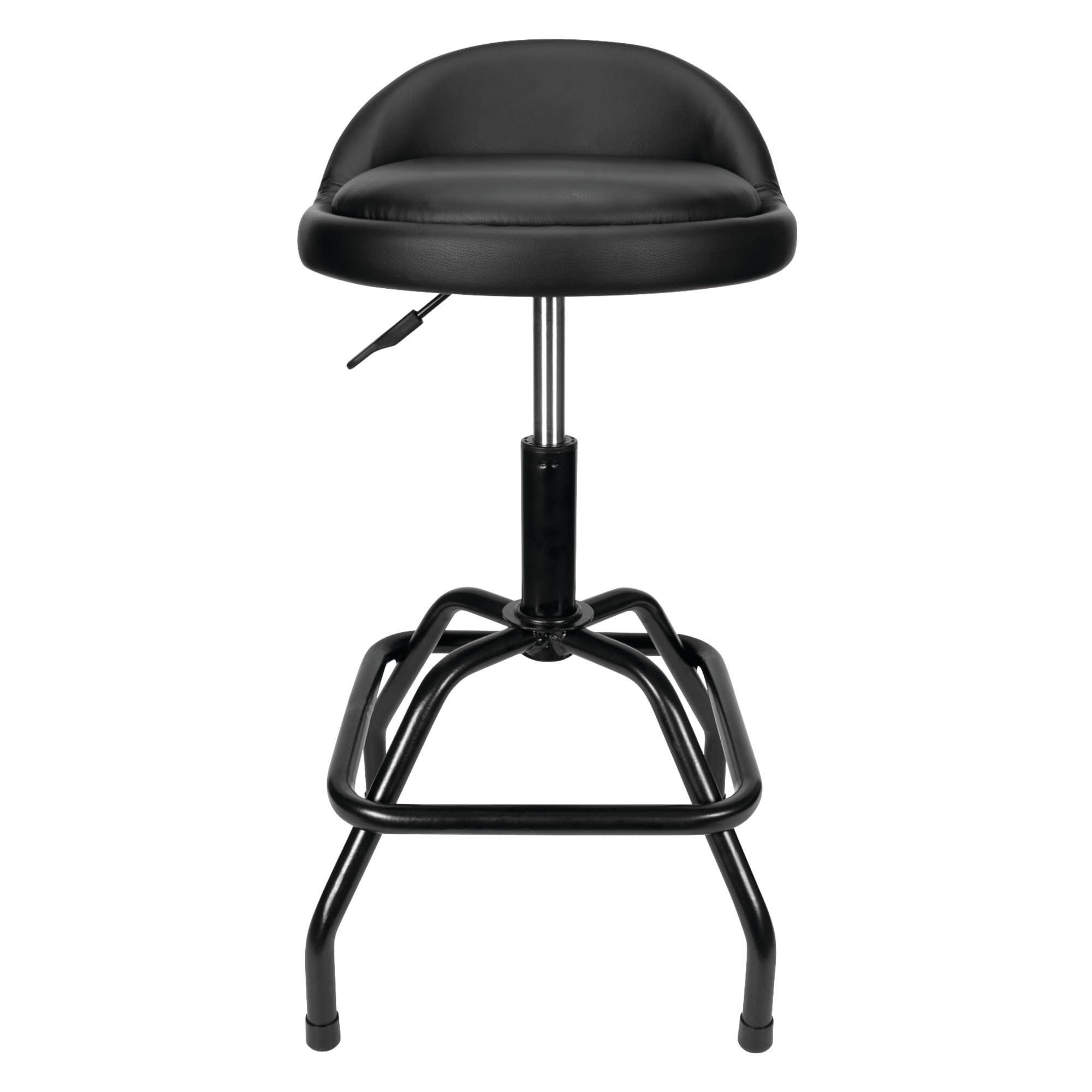 Performance Tool Performance Tool W85011 Pneumatic Swivel Bar Stool with Back Support, 360-Degree Swivel, - Outdoor Depot