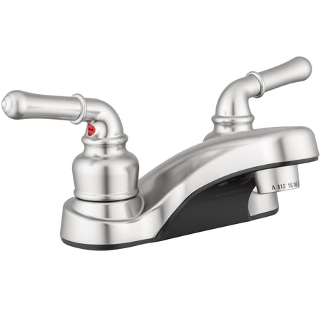 Dura Faucet Dura Faucet DF-PL700C-SN RV 2-Hole Bathroom Faucet with Classic 2-Handles (Brushed Satin Nickel) - Outdoor Depot