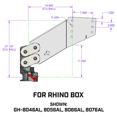 GEN-Y Hitch GEN-Y Hitch Rhino Fifth Wheel Pin Box with Gooseneck SnapLatch Coupler | 3,500-6,500 LBS Pin - Outdoor Depot