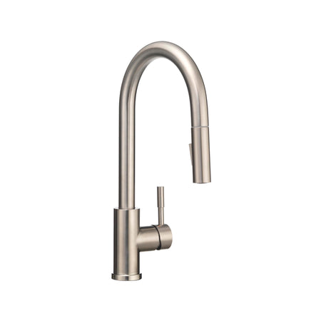Dura Faucet Dura Faucet RV Streamline Single Handle Pull-Down Kitchen Sink Faucet - Optional Deck Plate - Outdoor Depot