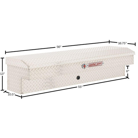 Weather Guard Weather Guard Model 174-0-04 56in Lo-Side Box, Aluminum, Clear, 4.0 cu ft - Outdoor Depot