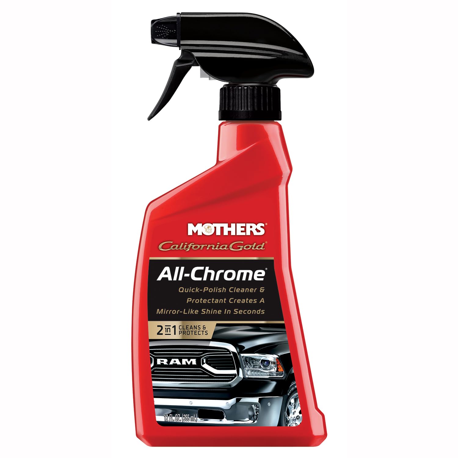 Mothers Mothers California Gold All-Chrome, 12 oz. – Cleans & Polishes Chrome, PVD & Chromed Plastics, - Outdoor Depot