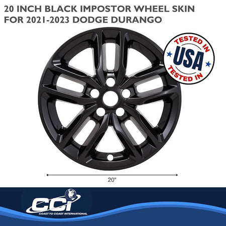 Coast to Coast International Impostor Wheel Skin Fits Dodge Durango GT and RT 2021-2026 Set of 4 Wheel - Outdoor Depot