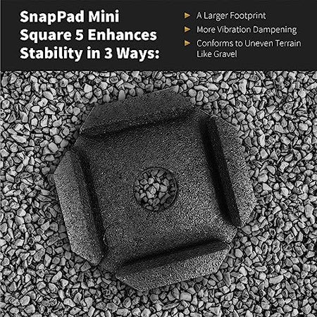 SnapPad SnapPad Mini Square 5 (Pack of 4) | Four-Point RV Leveling System, 5.5" Square to 5.75" Round Jack - Outdoor Depot