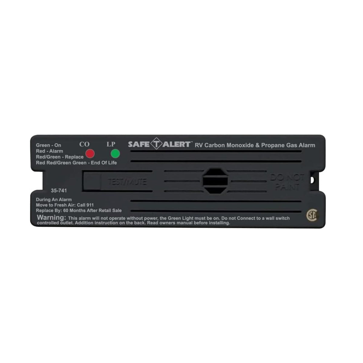 Safe T Alert Safe T Alert 35 Series Dual LP/CO Alarm - Propane and Carbon Monoxide Alarm - Surface Mount, - Outdoor Depot