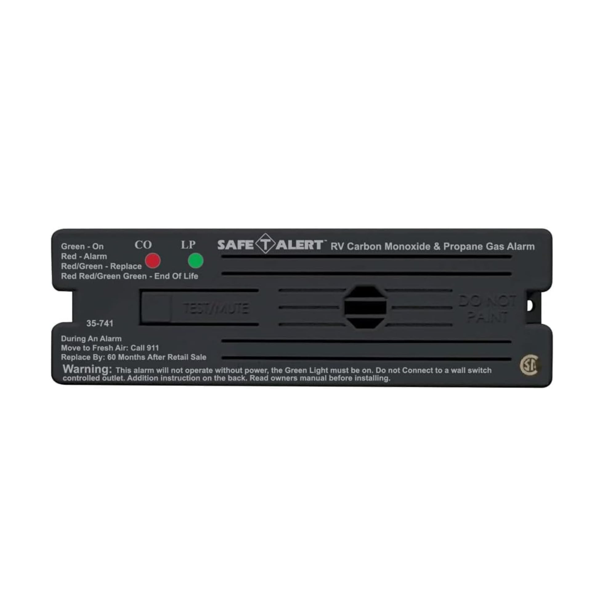 Safe T Alert Safe T Alert 35 Series Dual LP/CO Alarm - Propane and Carbon Monoxide Alarm - Surface Mount, - Outdoor Depot