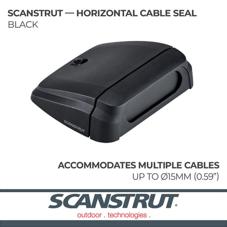 Scanstrut Scanstrut DS-H-Multi-BLK Horizontal Multi Cable Seal – Black - Outdoor Depot