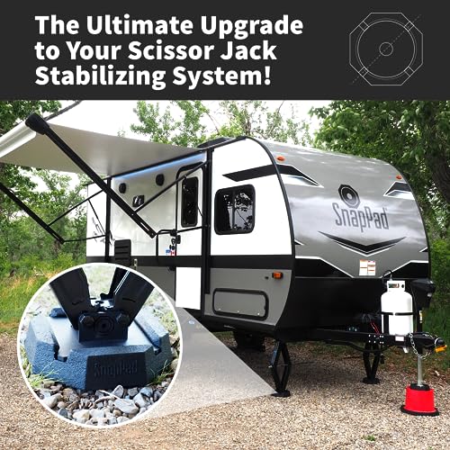 SnapPad SnapPad SnapJack™ SJ (Pack of 4) | Two-Point Trailer Jack Stands Featuring 5.5" Metal Foot | Adds - Outdoor Depot