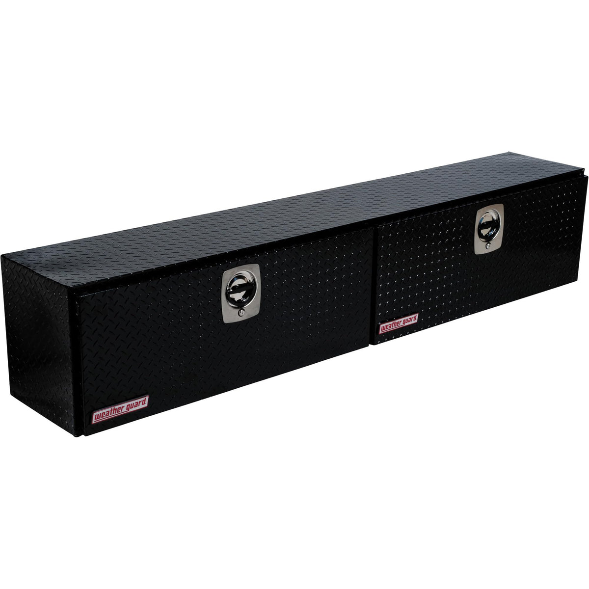 Weather Guard Weather Guard Model 390-5-02 Hi-Side Truck Box, Aluminum, Gloss Black, 11.1 cu ft capacity - Outdoor Depot