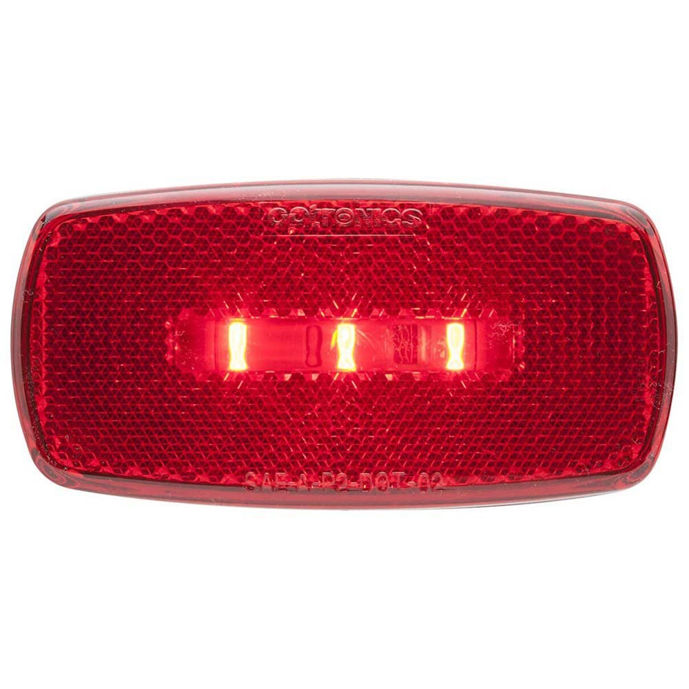Optronics Optronics MCL32RBBP LED Surface Mount Marker/Clearance Light wiht Reflex, Black - Outdoor Depot