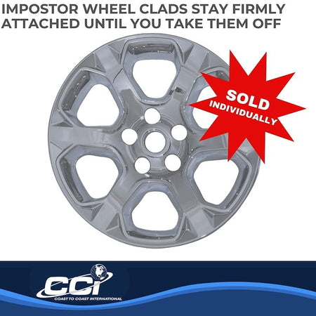 Coast to Coast International Impostor Wheel Skin Fits Ram 1500 2013-2018 Single 20 Inch 6 Spoke Chrome - Outdoor Depot