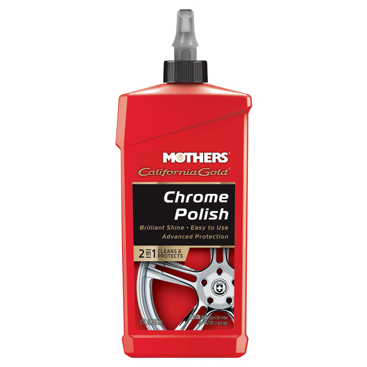 Mothers Mothers California Gold Chrome Polish, 12 oz. — Cleans & Brightens Chrome Bumpers, Wheels, Trim & - Outdoor Depot